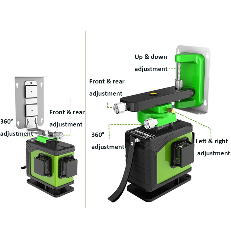 Green Laser Diode 16 Lines 4D  - огляд і ціна Laser Level 16 Lines 4D Green