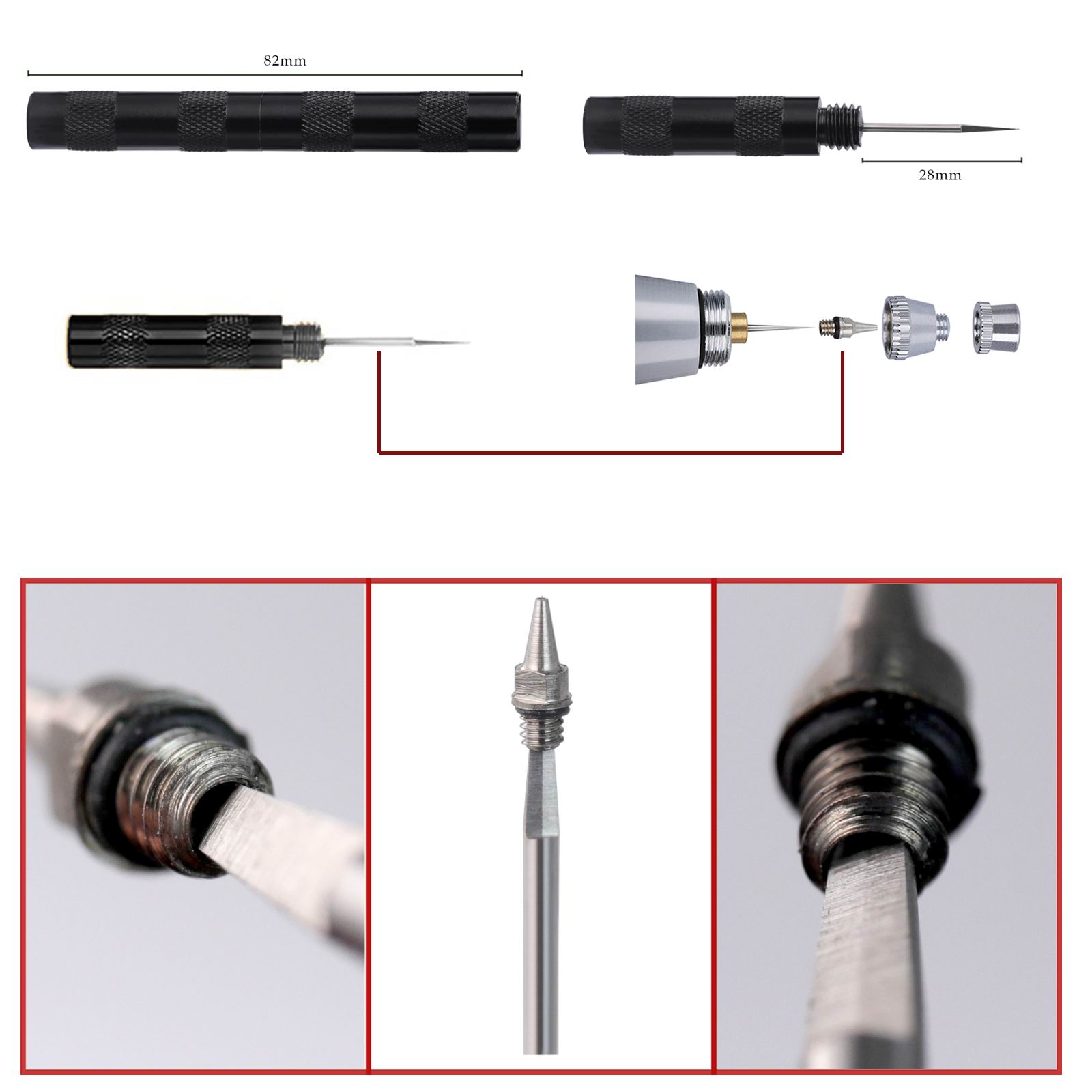 SAGUD 19PCS Airbrush Cleaning  - огляд і ціна Airbrush Kit With Mini Compressor