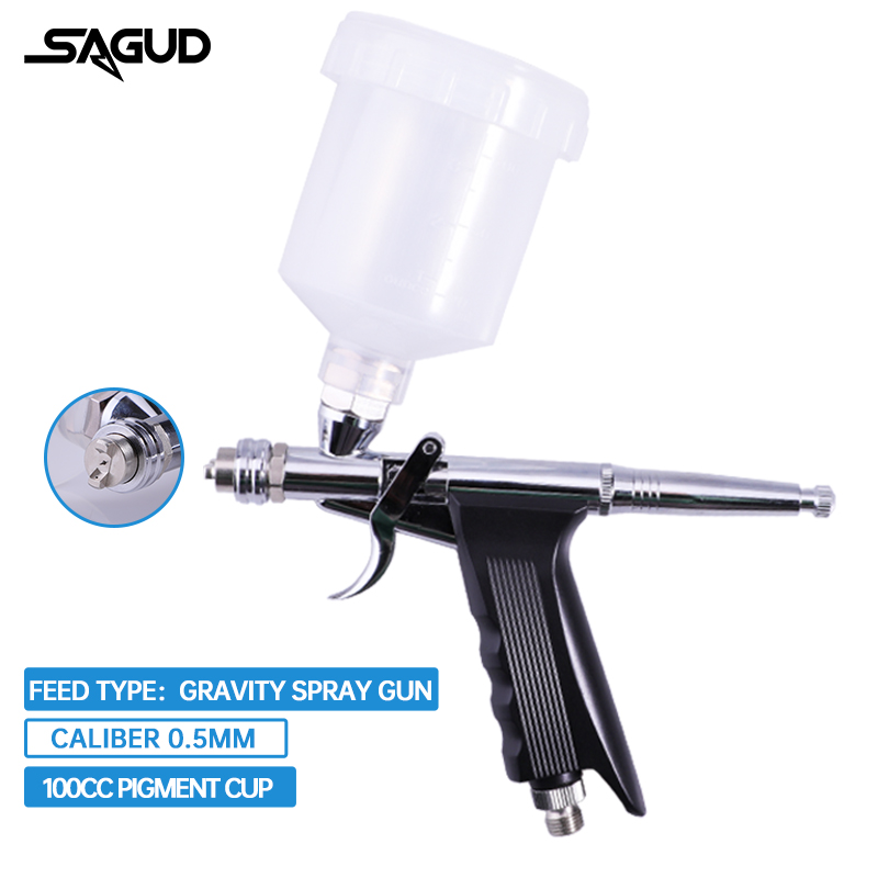 Gravity-Feed Airbrush Dual-Act - огляд і ціна Airbrush Kit With Mini Compressor