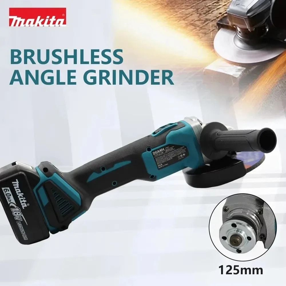 Makita DGA404 125mm Brushless  - огляд і ціна Brushless Angle Grinder Battery Powered