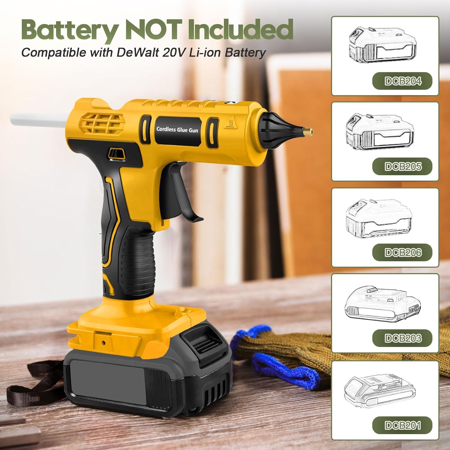 100W Cordless Hot Glue Gun for - огляд і ціна Hot Melt Glue Gun Cordless