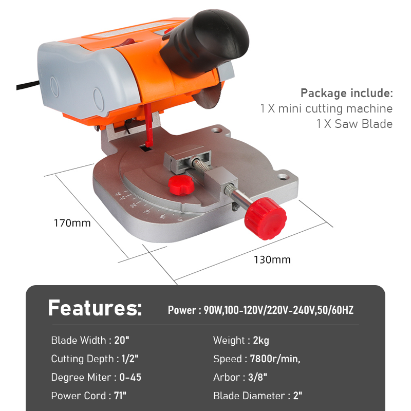 Mini Cutting Machine 45 Degree - огляд і ціна Mini Table Saw For Woodworking