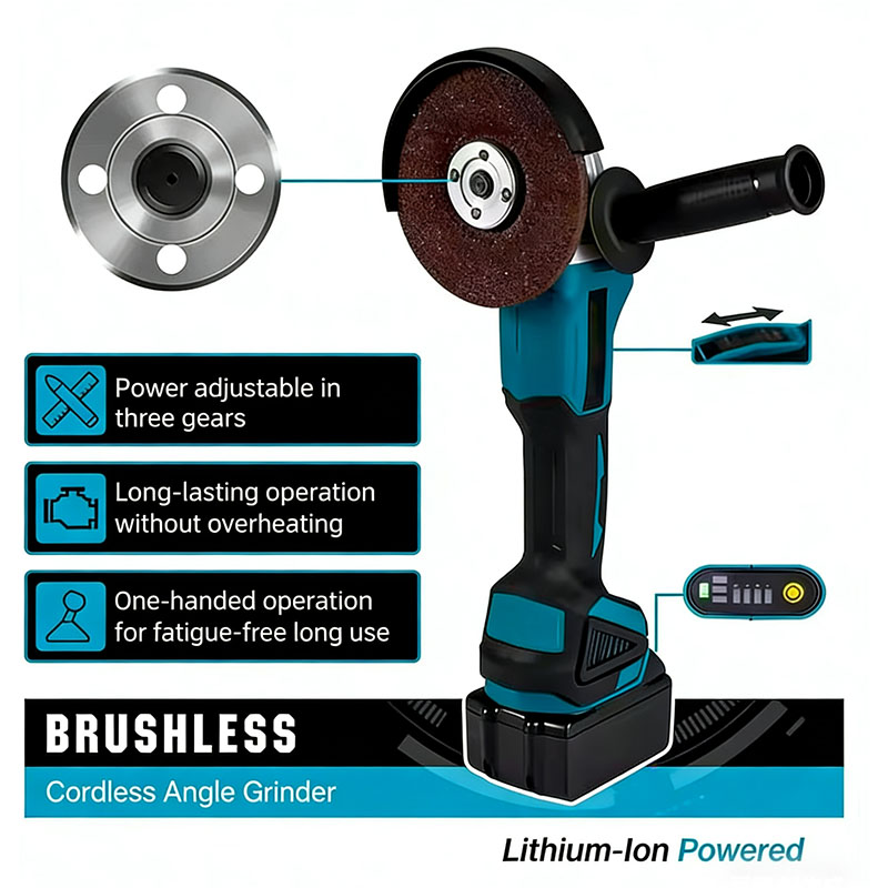 Makita DGA404 Brushless Electr - огляд і ціна Brushless Angle Grinder Battery Powered