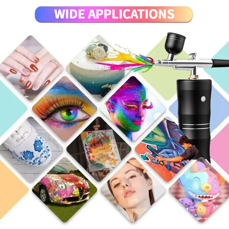 Oxygen Spray Mini Air Compress - огляд і ціна Airbrush Kit With Mini Compressor