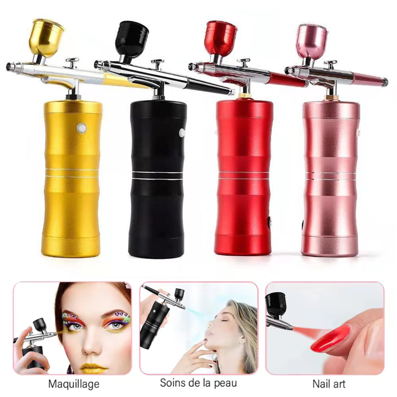 Oxygen Spray Mini Air Compress - огляд і ціна Airbrush Kit With Mini Compressor